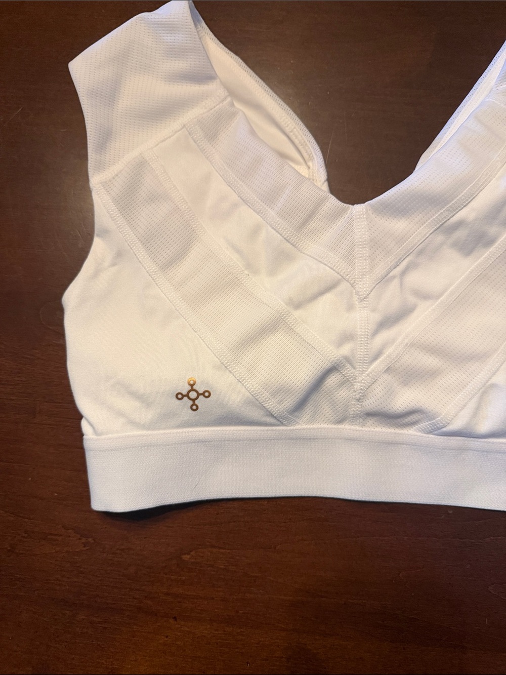 Tommie copper White Seamless V-Neck posture and support sports Bra - Picture 2 of 6